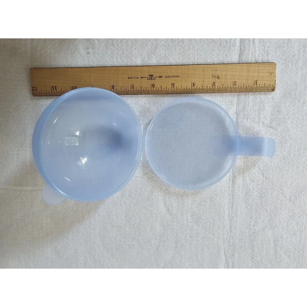 Tupperware Forget Me Not 4201B Onion / Tomato Keeper Light Blue